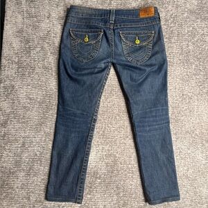 True Religion Y2K Flap Pocket Straight Leg Jeans Medium Wash Size 29 USA